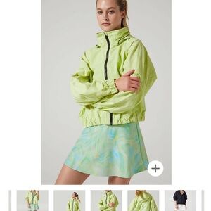 Wear it to heart MISCHA TRACK JACKET lime green nwot